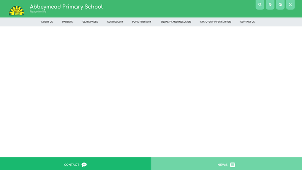 Screenshot of the Friends Of Abbeymead School website
