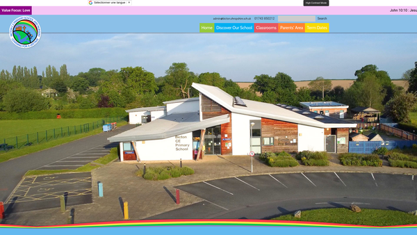 Screenshot of the Friends Of Bicton School website