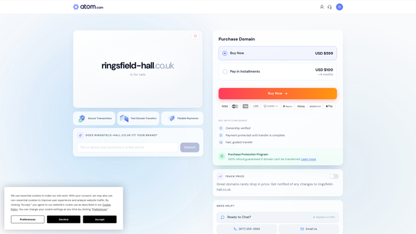 Screenshot of the The Ringsfield Hall Trust website