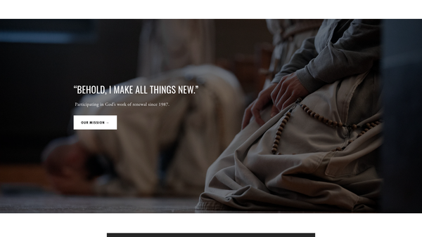 Screenshot of the The Community Of The Franciscan Friars Of The Renewal website