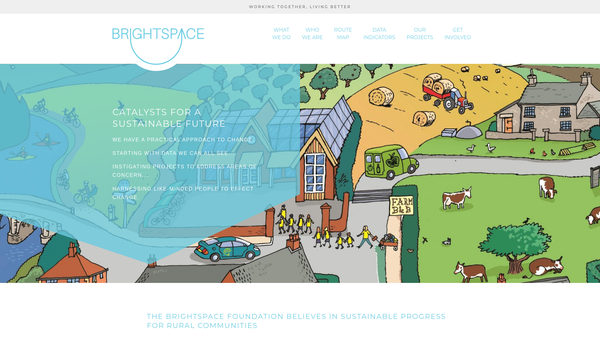 Screenshot of the The Brightspace Foundation website