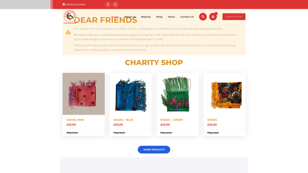 Screenshot of the Heyva Sor A Kurdistane/kurdish Red Moon website