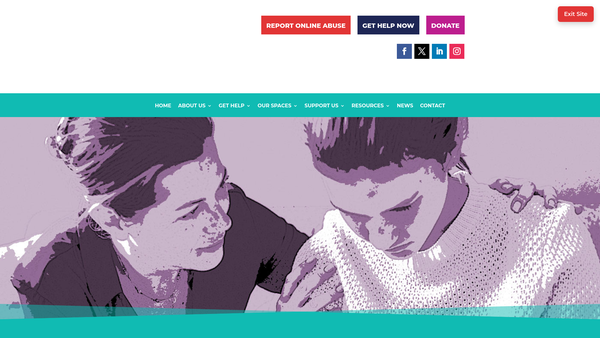 Screenshot of the Safe And Sound Group website