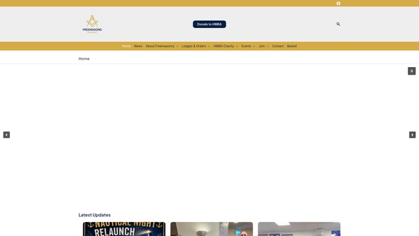 Screenshot of the The Hartlepool Masonic Benevolent Association website