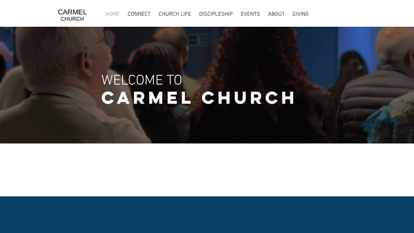 Screenshot of the Carmel Ministries International website