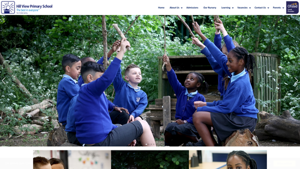 Screenshot of the Hill View PTA website