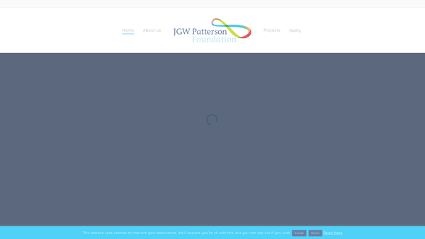 Screenshot of the The Jgw Patterson Foundation website