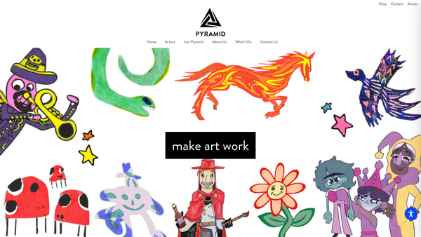 Screenshot of the Pyramid Of Arts website