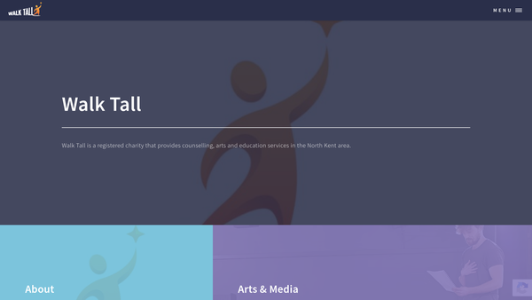 Screenshot of the Walk Tall website