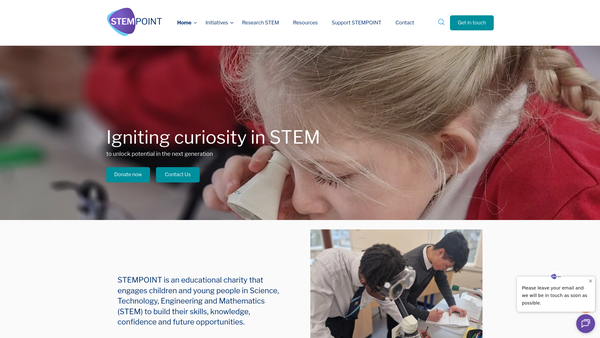 Screenshot of the Stempoint website