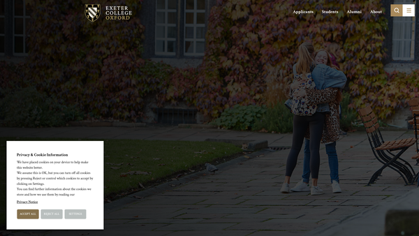 Screenshot of the The Michael Cohen Trust website