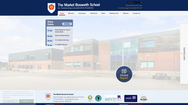 Screenshot of the TMBS Fundraising Committee website