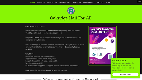 Screenshot of the Norden Community Association website