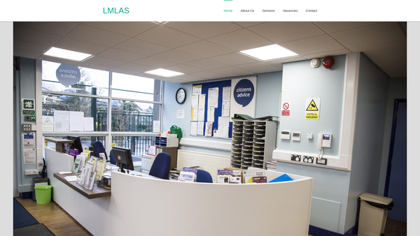 Screenshot of the Lewisham Multi Lingual Advice Service website
