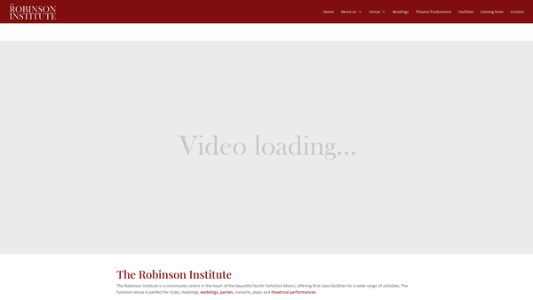 Screenshot of the The Robinson Institute, Glaisdale website