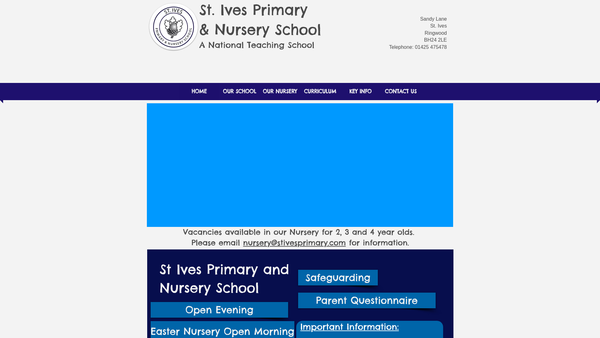 Screenshot of the St Ives School Association website