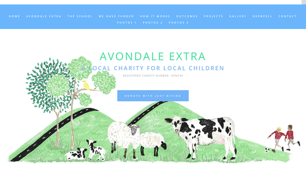 Screenshot of the Avondale Extra website