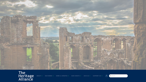 Screenshot of the The Heritage Alliance website