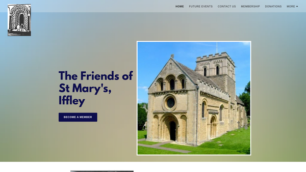 Screenshot of the The Friends Of St Mary's Iffley website