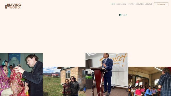 Screenshot of the Living Word Christian Centre website