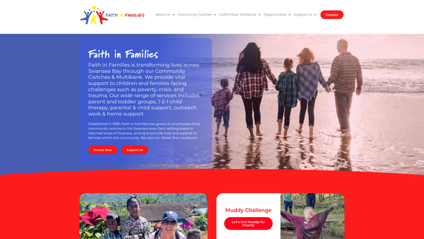 Screenshot of the Swansea And Brecon Diocesan Board For Social Responsibility website