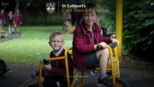 Screenshot of the Friends Of St Cuthberts Infants School website