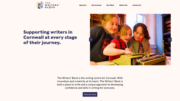 Screenshot of the Kernow Education Arts Partnership website