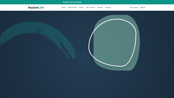 Screenshot of the Asylum Link Merseyside website