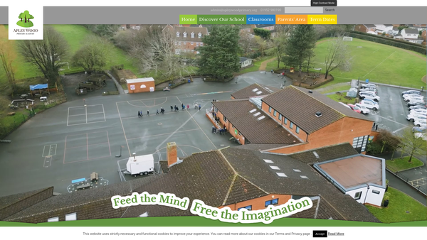 Screenshot of the Friends Of Apley Wood School website