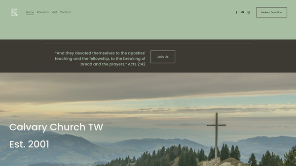 Screenshot of the Calvary Chapel Twickenham Limited website