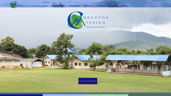 Screenshot of the Chrestos Mission website