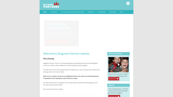 Screenshot of the Bulgarian Partners Trust website