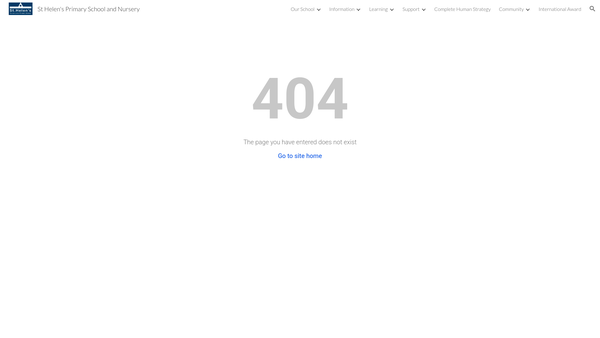 Screenshot of the St Helen's School Association website