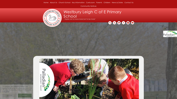 Screenshot of the Friends Of Westbury Leigh School website