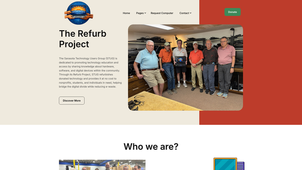 Screenshot of the Refurb (Wyre And Fylde) Limited website