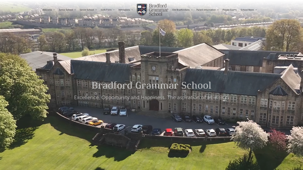 Screenshot of the The Charles Semon Educational Foundation For Bradford Grammar School website