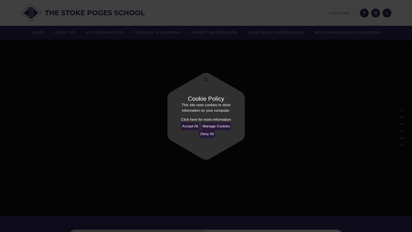 Screenshot of the The Friends Of Stoke Poges School website