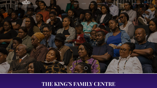 Screenshot of the The King's Family Centre website