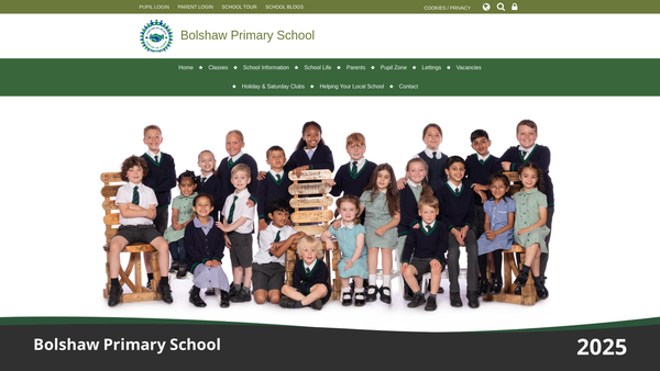 Screenshot of the Bolshaw PTFA website