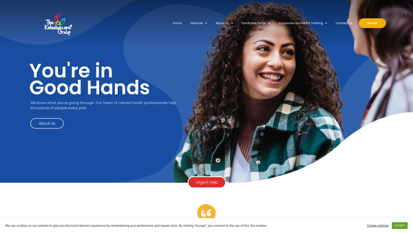 Screenshot of the Kaleidoscope Plus Group website