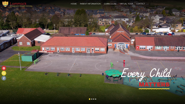 Screenshot of the Lammack School PTA website
