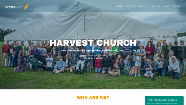 Screenshot of the The Grain House Trust website