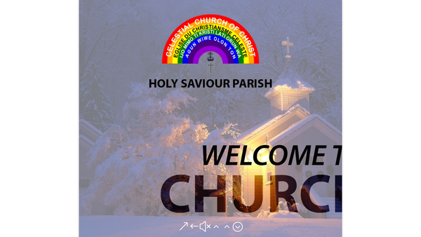Screenshot of the Celestial Church Of Christ - Holy Saviours website