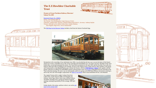 Screenshot of the The E.f. Howlden Charitable Trust website