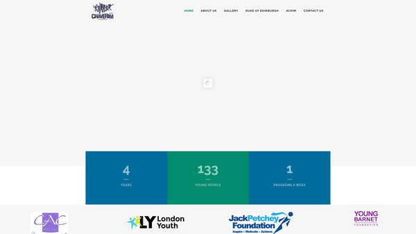 Screenshot of the Chaverim Youth Organisation website