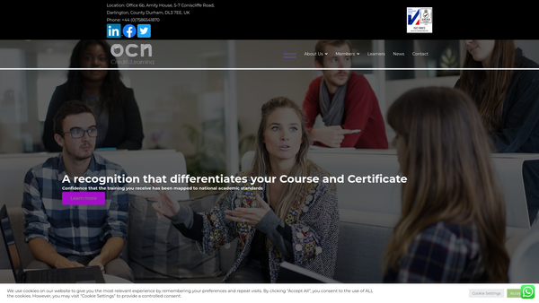 Screenshot of the Open College Network Credit4learning website