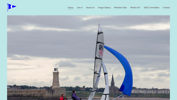 Screenshot of the South Shields Sailing Club website