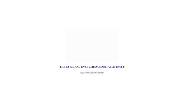 Screenshot of the The Cyril And Eve Jumbo Charitable Trust website