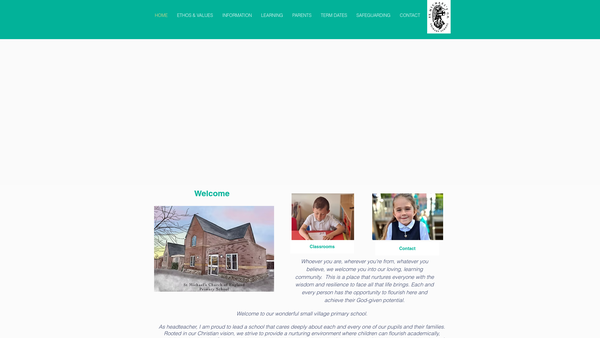 Screenshot of the St Michaels School PTA website