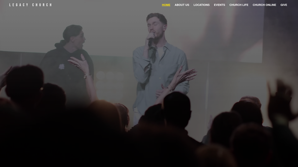 Screenshot of the Legacy Network website